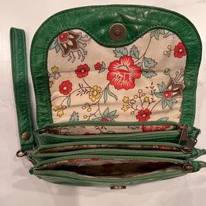 Small Green Wristlet